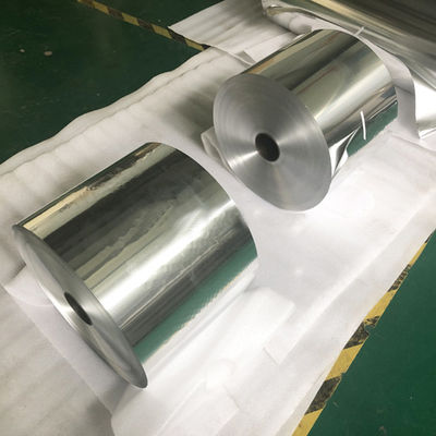 Amostra grátis de Folha de Alumínio 7 Microns 8011 1235 Folha de Alumínio de Ligação de Grau Alimentar PLA Material de Selo Folha de Alumínio Jumbo Roll