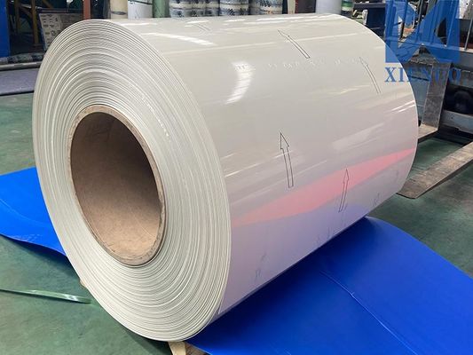 bobinas de alumínio pré-pintadas, revestidas por cores, revestidas por uma película mais espessa, revestidas por 1060 3003 bobinas de alumínio PE revestidas por cores, revestidas por uma bobina PVDF