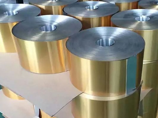 1100/1030b/3102/8011 Folha de alumínio azul e dourado para construções de intercâmbio de calor/condicionadores de ar/frigoríficos/congeladores