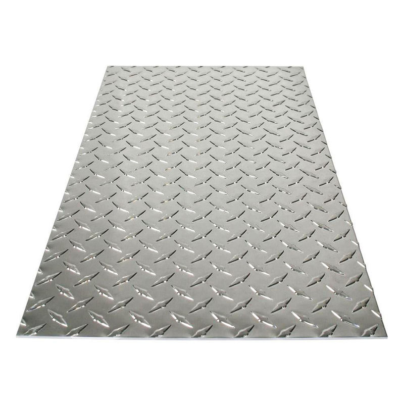 Reboque de metal 1050 1100 1070 Placa antiderrapante de alumínio para piso